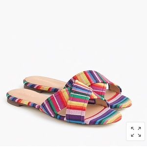 J. Crew Cora Striped Sandals